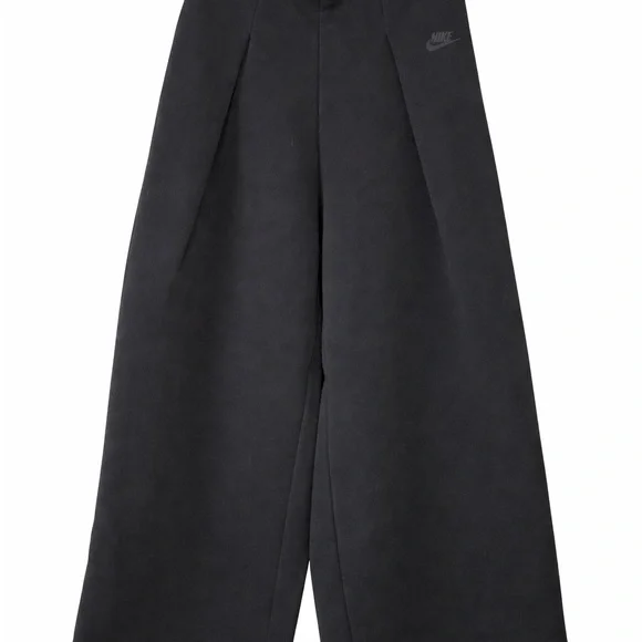 Nike Tech Black Wide-Leg Women's Pants with Subtle Logo - Picture 4 of 4